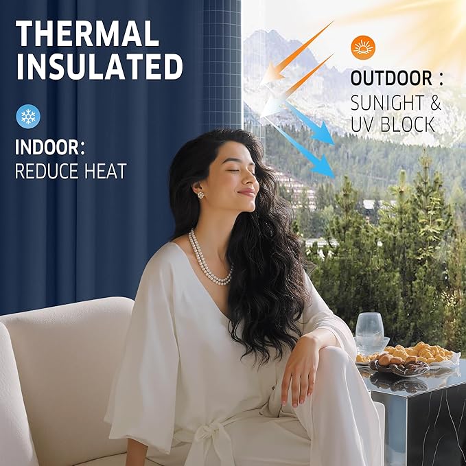 RYB HOME Extra Wide Outdoor Curtains - Image 4