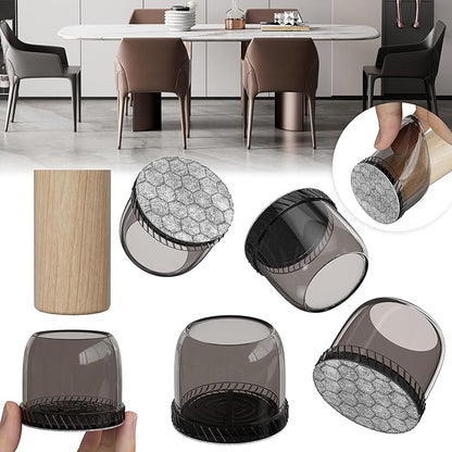 24PCS Round Chair Leg Floor Protectors, Furniture Sliders, Chair Leg Protectors by Indemo