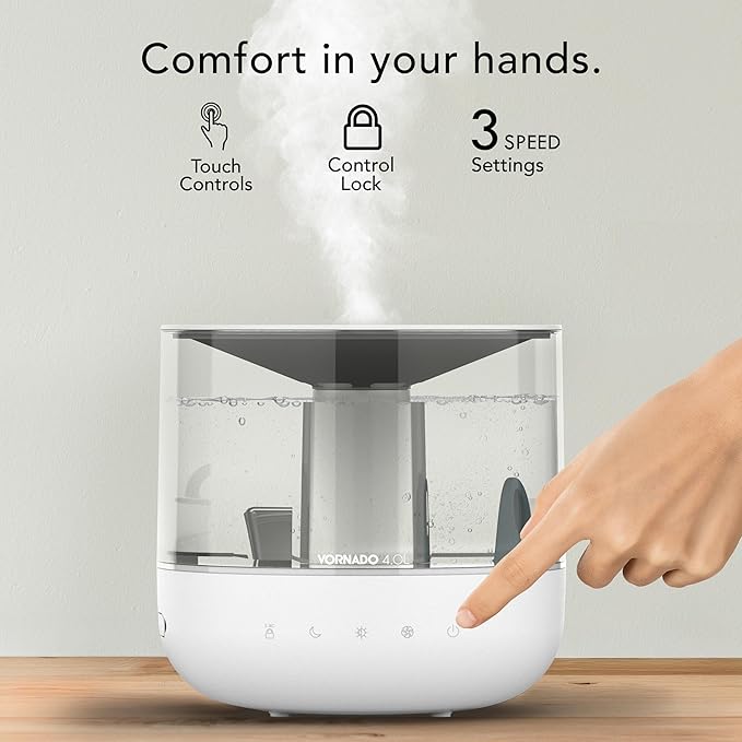 Vornado MISTIC 4 Whole Room Ultrasonic Humidifier, Aromatherapy, 1-Gallon Tank - Image 3