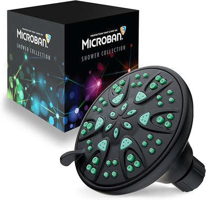 AquaDance Antimicrobial – Anti-Clog High-Pressure 6-Setting Shower Head - Image 2