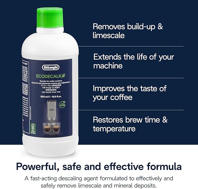 De'Longhi EcoDecalk Descaler 2-Pack, Eco-Friendly Universal Descaling Solution - Image 4