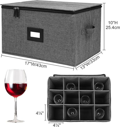 Mayniu Stemware Storage Containers, Wine Glass Storage Box - Image 4