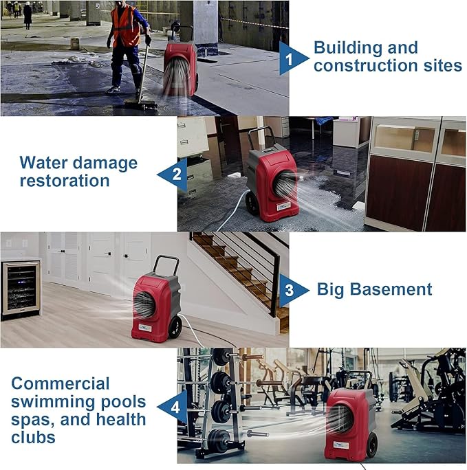 ALORAIR 270 Pints Commercial Dehumidifier - Image 6