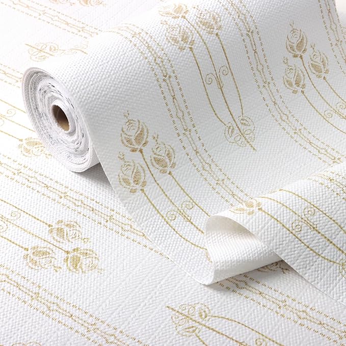 Drawer and Shelf Liner for Kitchen Cabinets Non-Adhesive Drawer Liners Floral by Vuacepe
