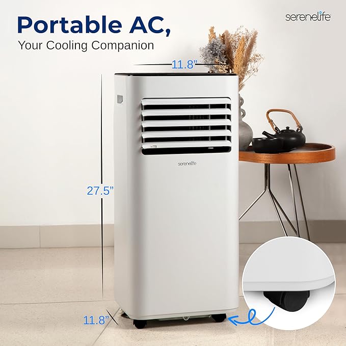 SereneLife Portable Conditioner, 8000 BTU 3-in-1 Compact Standing Air - Image 2
