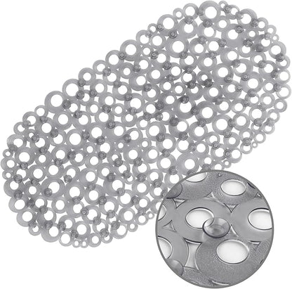 WELTRXE Oval Bathtub Mat Non Slip, Shower Mat by WELTRXE