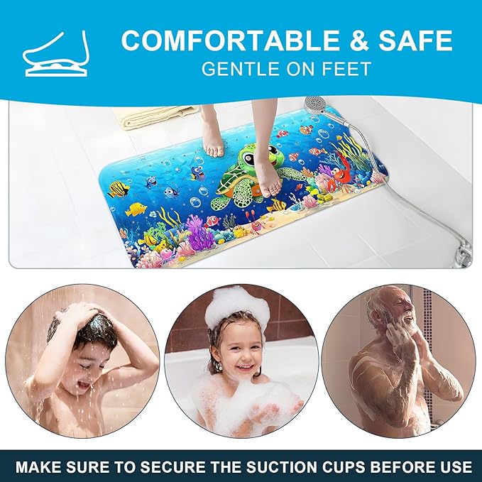 XIYUNTE Baby Bath Mat for Tub Non Slip Kids Bath Mat - Image 7