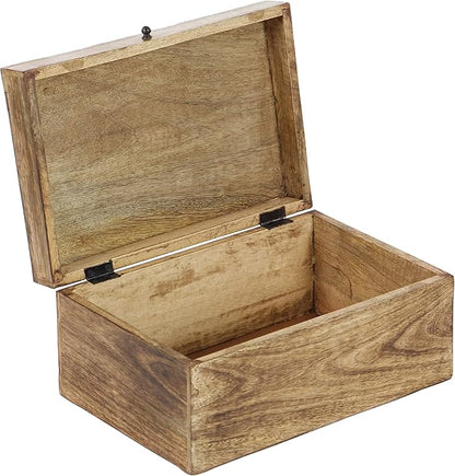 Deco 79 Mango Wood Floral Handmade Decorative Box Decorative Keepsake Boxes - Image 11