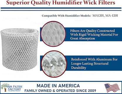 Air Filter Factory Replacement For Essick Air MA1201, MA-1201 Humidifier Wick - Image 2