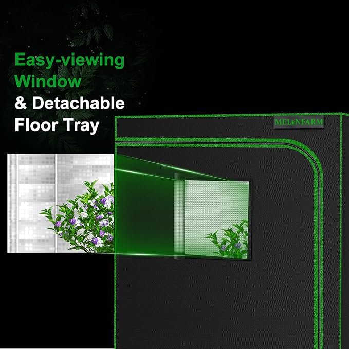 MELONFARM Small Grow Tent for Aerogarden，30”x18”x36” ，Hydroponics Growing - Image 5