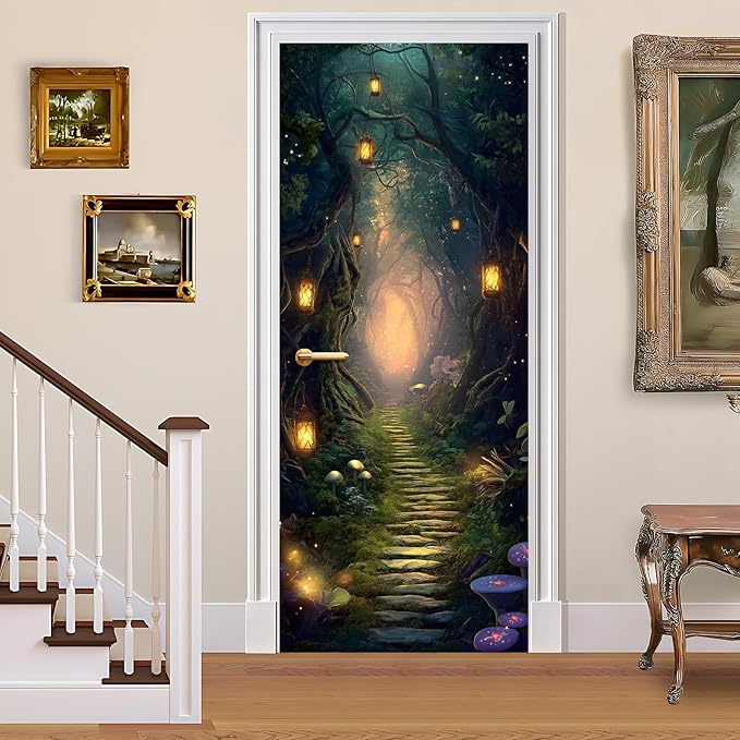 3D Door Stickers, Peel and Stick Vinyl Wallpaper ，Self-Adhesive Mural by BVBOX