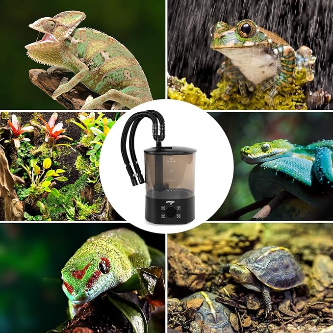 WACOOL Upgraded Digital Timing Reptile Fogger, 4L No Leak Reptile Humidifier - Image 9