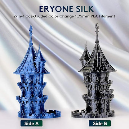 ERYONE Silk Dual Color PLA Filament 3D Printer 1.75mm +/- 0.03mm, Bicolor - Image 3
