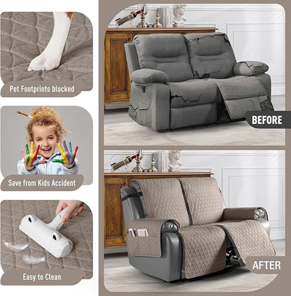 TAOCOCO 100% Waterproof Recliner Cover, Non-Slip Washable Reclining Couch Cover - Image 2