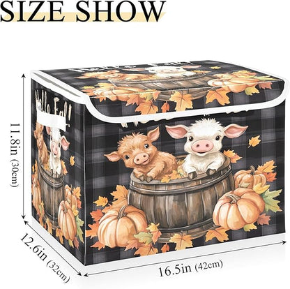 xigua Cute Highland Cow Storage Bins - Image 3