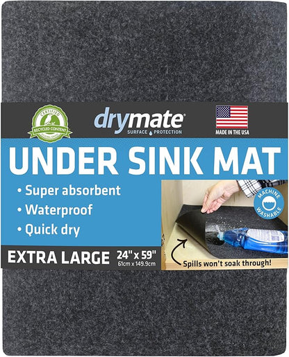 Drymate Premium XL Under Sink Mat, Waterproof Cabinet Protection Mats by Drymate