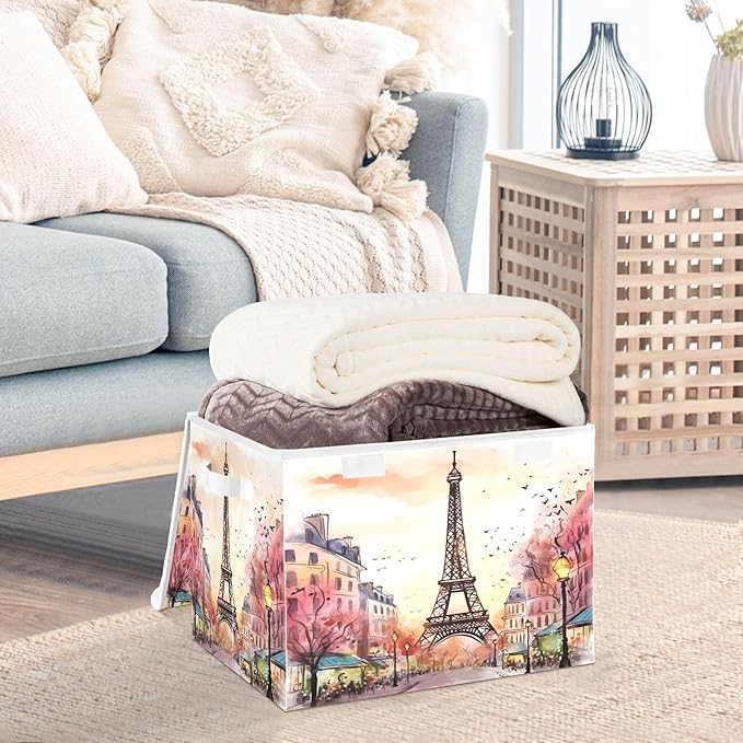 xigua Watercolor Paris Storage Bins - Image 5