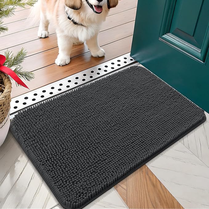 OLANLY Dog Door Mat for Muddy Paws 30x17, Absorbs Moisture and Dirt, Absorbent by OLANLY