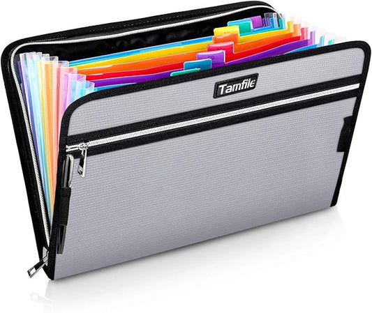 Fireproof Safe Waterproof Accordion File Bag Folder Expanding Filing Folder by Tamfile