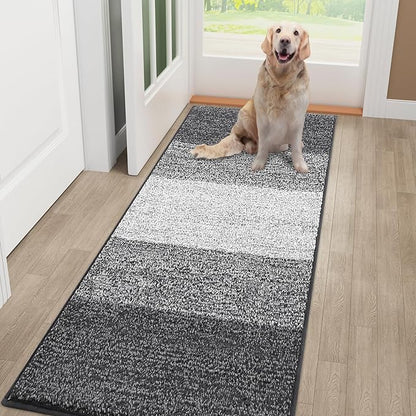 Smiry Dog Door Mat for Muddy Paws, Absorbs Moisture and Dirt, Low-Profile by Smiry