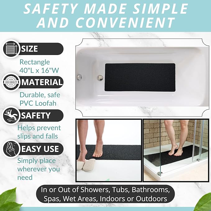 Non Slip Bathtub Mat Shower Mat - Image 3