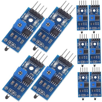 DOITOOL 20pcs Pin Thermosensitive Relay Modules Photoresistor Module Detection - Image 5