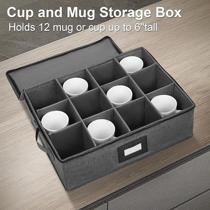 Mug Storage Box with Dividers, China Storage Containers - Image 2