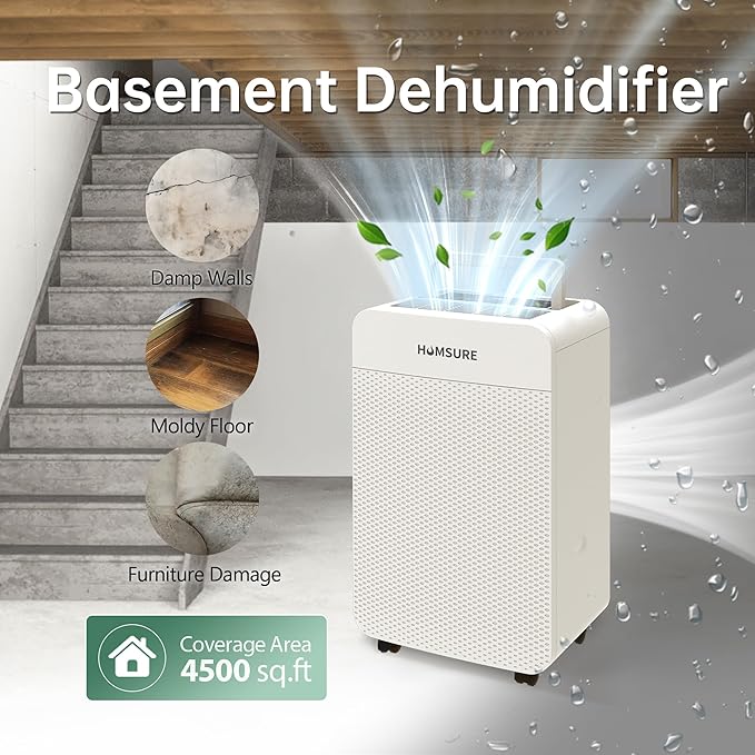 HUMSURE 4500 Sq. Ft 80 Pints Dehumidifier - Image 4