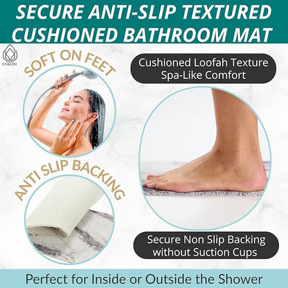 Enkosi Loofah Non-Slip Shower Mat - Image 2