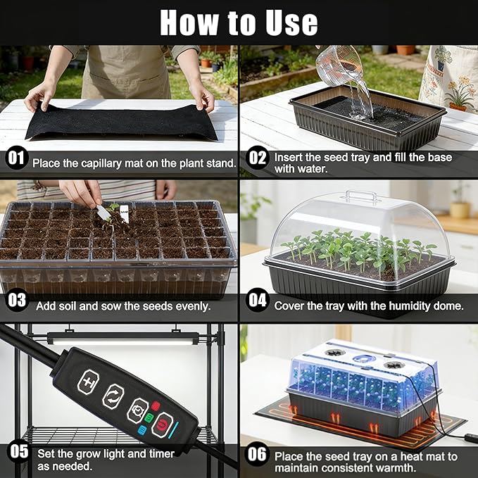 60 Cell Self-Watering Seed Starter Tray - Image 8