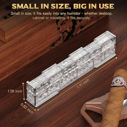 Cigar Humidifier, 2-Piece Slide Controlled Humidity Release Crystal Gel Cigar - Image 2
