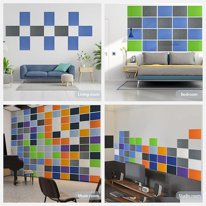 12 Pack Acoustic Panels Self Adhesive Sound Proof Foam, High Density Sound - Image 7