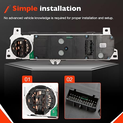 Climate Control Module A/C Heater Air Conditioning Panel Compatible - Image 5
