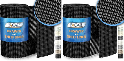 BAGAIL Drawer and Shelf Liner, 12 in X 10 Ft Non-Adhesive Shelf Liners by BAGAILBASICS