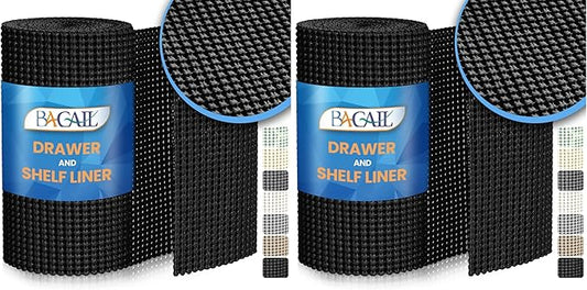 BAGAIL Drawer and Shelf Liner, 12 in X 10 Ft Non-Adhesive Shelf Liners by BAGAILBASICS