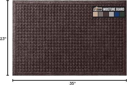 GORILLA GRIP Front Door Mat, Indoor Outdoor Ultra Absorbent HydroAbsorb Doormat - Image 2