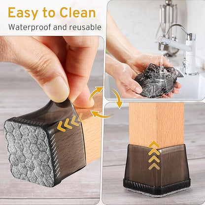 24PCS Extra Small Chair Leg Floor Protectors, Furniture Sliders, Chair Leg - Image 5