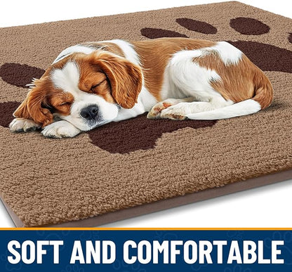 Smiry Dog Door Mat for Muddy Paws, Absorbs Moisture and Dirt, Low-Profile - Image 4