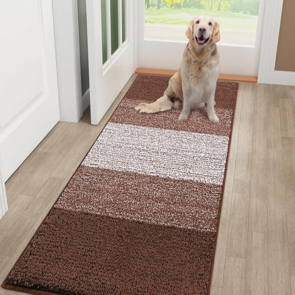 Smiry Dog Door Mat for Muddy Paws, Absorbs Moisture and Dirt, Low-Profile by Smiry
