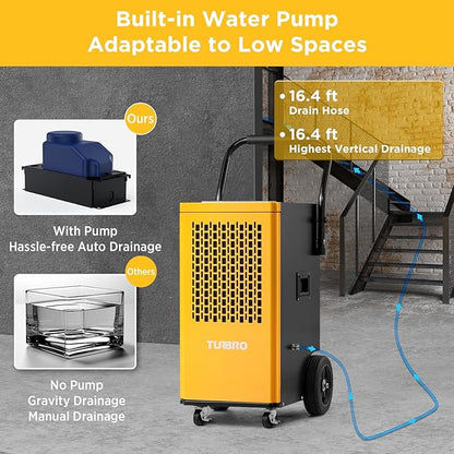 TURBRO 165 Pint Commercial Dehumidifier - Image 3