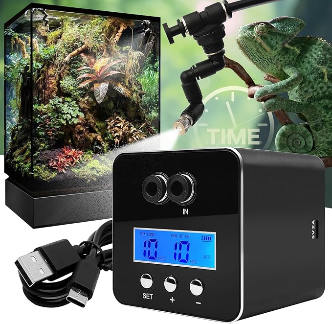Reptile Smart Mister, Reptile Humidifiers Misting System Automatic by MYGIIKAKA