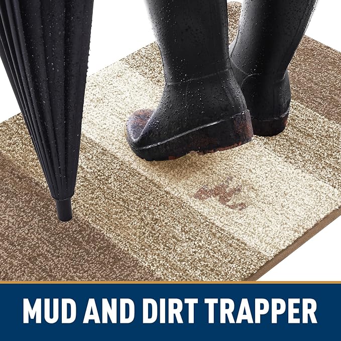 Smiry Dog Door Mat for Muddy Paws, Absorbs Moisture and Dirt, Low-Profile - Image 2