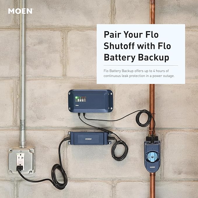 Moen Flo Smart Water Monitor and Automatic Shutoff Sensor, Wi-Fi Connected - Image 15