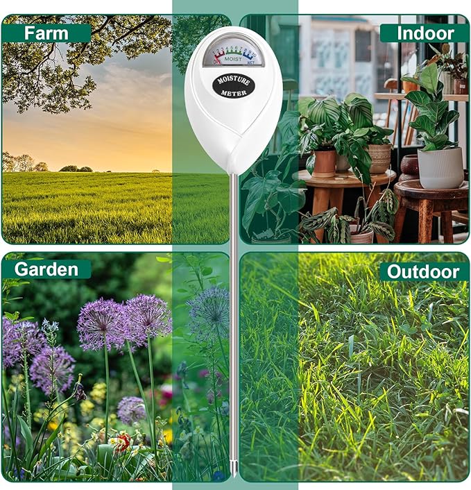 SZHLUX Soil Moisture Meter, Plant Water Monitor, Soil Hygrometer Sensor - Image 6