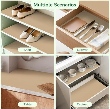 Drawer and Shelf Liner for Kitchen, Non-Slip Non-Adhesive Cabinet Liners for - Image 8