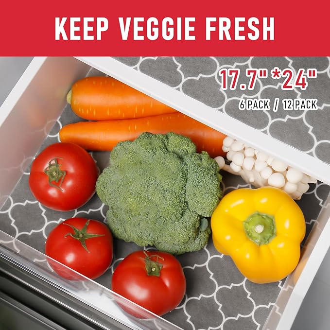 Cooyes Fridge Liners for Refrigerator, Drawer & Shelf Liners for Kitchen - Image 4