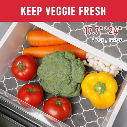 Cooyes Fridge Liners for Refrigerator, Drawer & Shelf Liners for Kitchen - Image 4