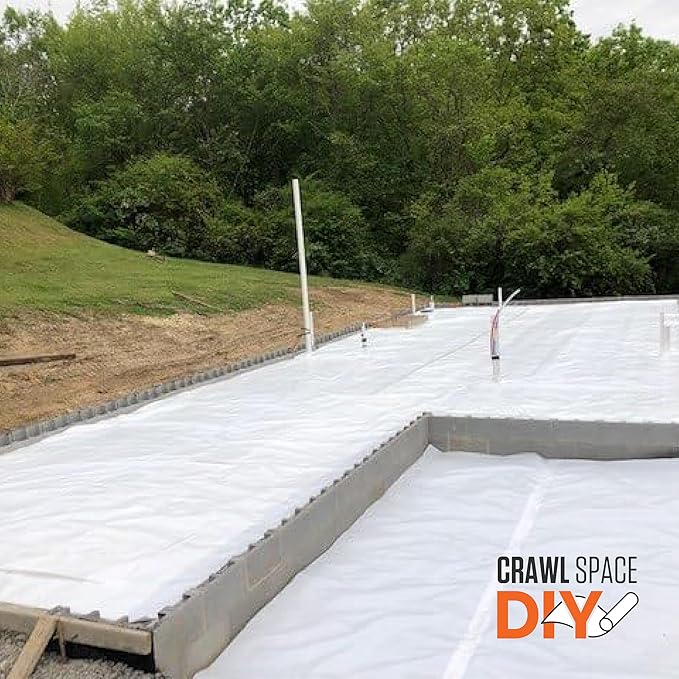 Whitecap - Woven Vapor Barrier - 12 Mil, Thick Plastic sheeting, Drop Cloth - Image 4