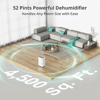 Kesnos 4, 500 Sq. Ft. Energy Star Dehumidifier - Image 2