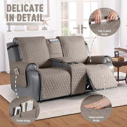 TAOCOCO 100% Waterproof Loveseat Recliner Couch Sofa Covers - Image 6